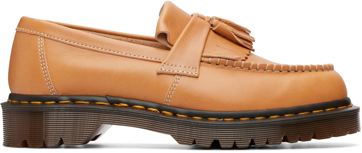 Dr. Martens Beige Adrian Tassel Loafers