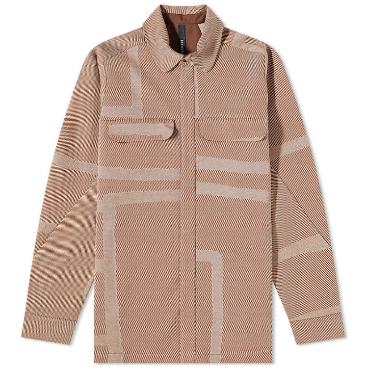 Photo: BYBORRE Men's Knitted Overshirt in Brown