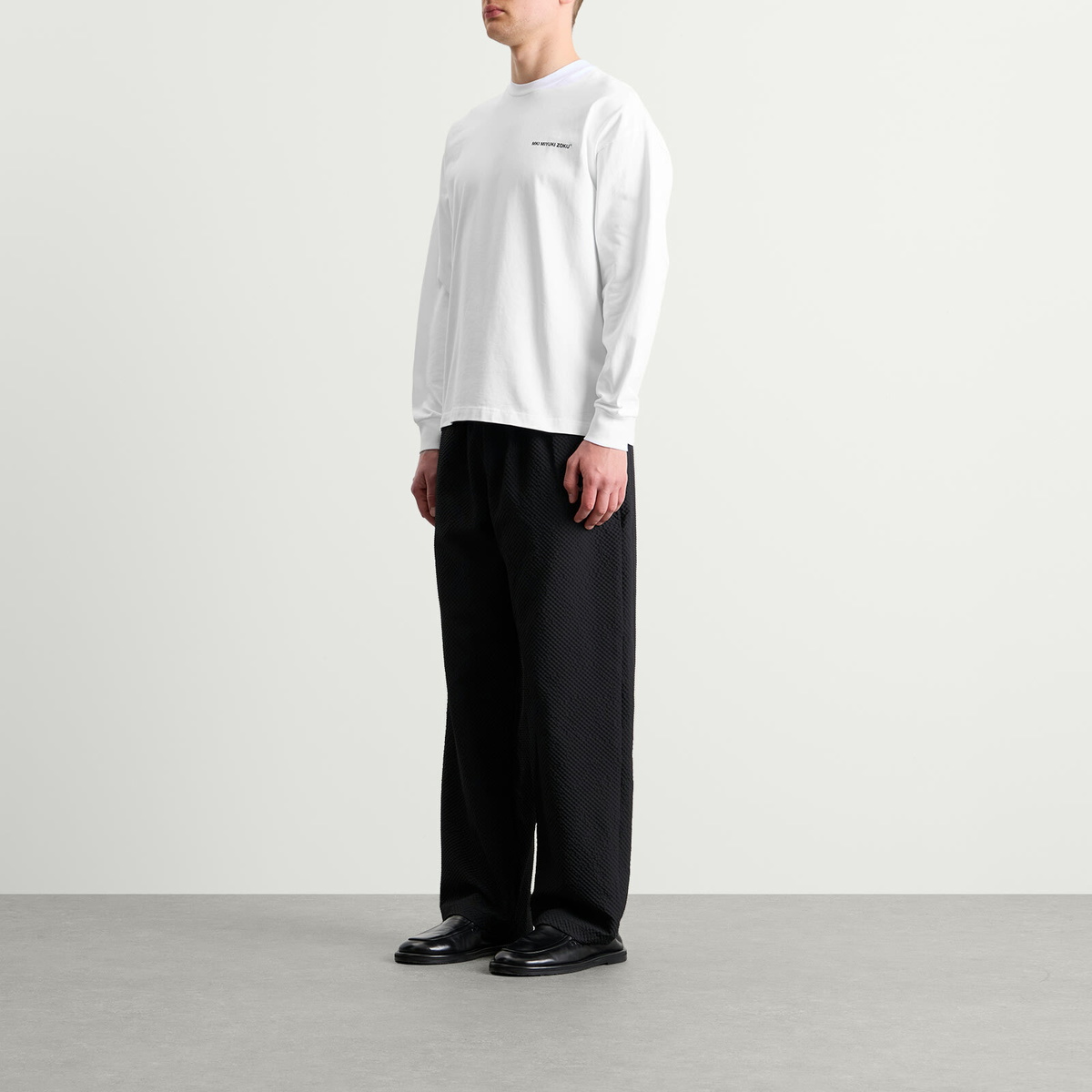 MKI Men's Uniform Long Sleeve T-Shirt in White