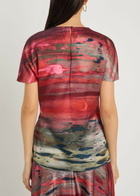 Roksanda Zua Printed Draped Silk top Multicoloured 1