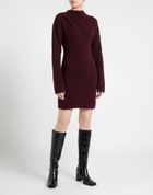 Helmut Lang Womens Mini dress Burgundy