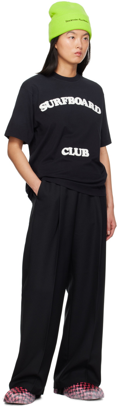 Stockholm (Surfboard) Club Black Printed T-Shirt