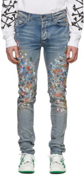 AMIRI Indigo Skinny Painter Jeans