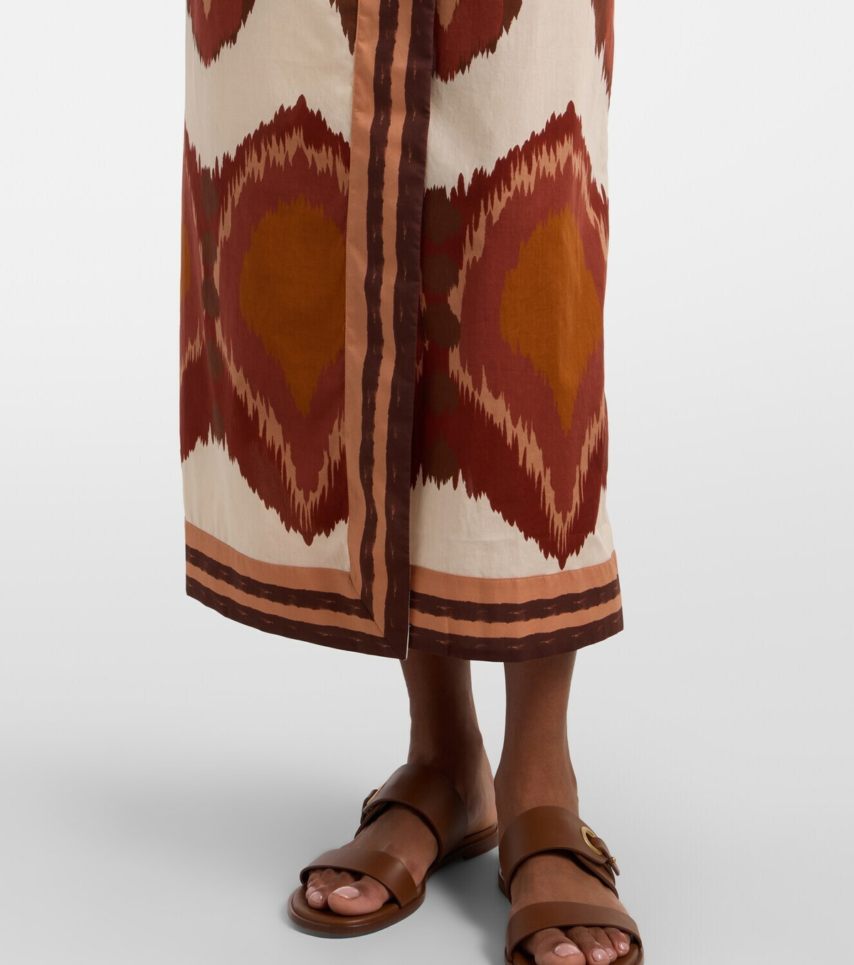 Johanna Ortiz Printed cotton wrap dress