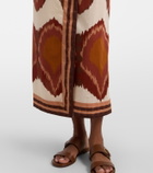 Johanna Ortiz Printed cotton wrap dress