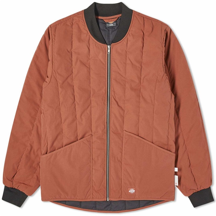 Photo: Dickies Men's Premium Collection Quilted Jacket in Mahogany