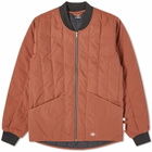 Dickies Men's Premium Collection Quilted Jacket in Mahogany