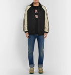 Gucci - Logo Striped Tech-Jersey Track Jacket - Men - Black