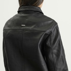 Deadwood Women's Bruno Upcycled Leather Jacket in Black