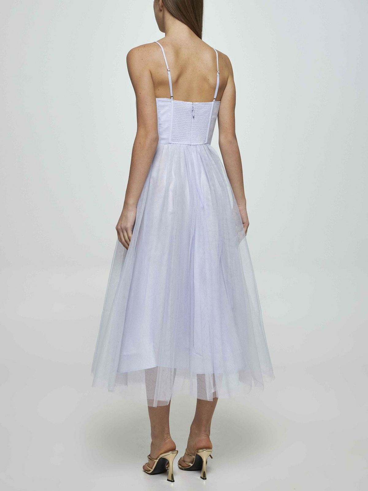 【送料&関税込】Zimmermann Light Blue Tulle Midi Dress Zimmermann Light Blue Tulle Midi Dress Zimmermann