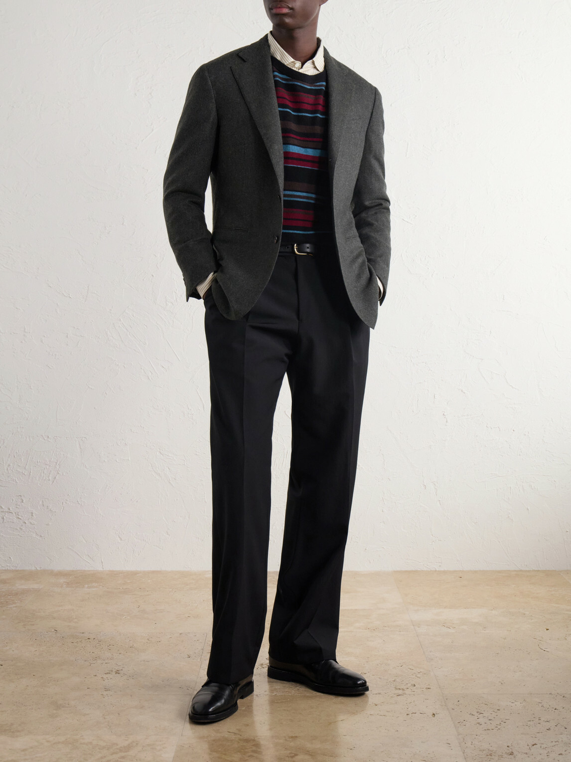 J. Mueser - Waverly Cashmere-Twill Blazer - Gray