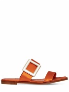 MANOLO BLAHNIK - 10mm Tuliaba Satin Slide Sandals