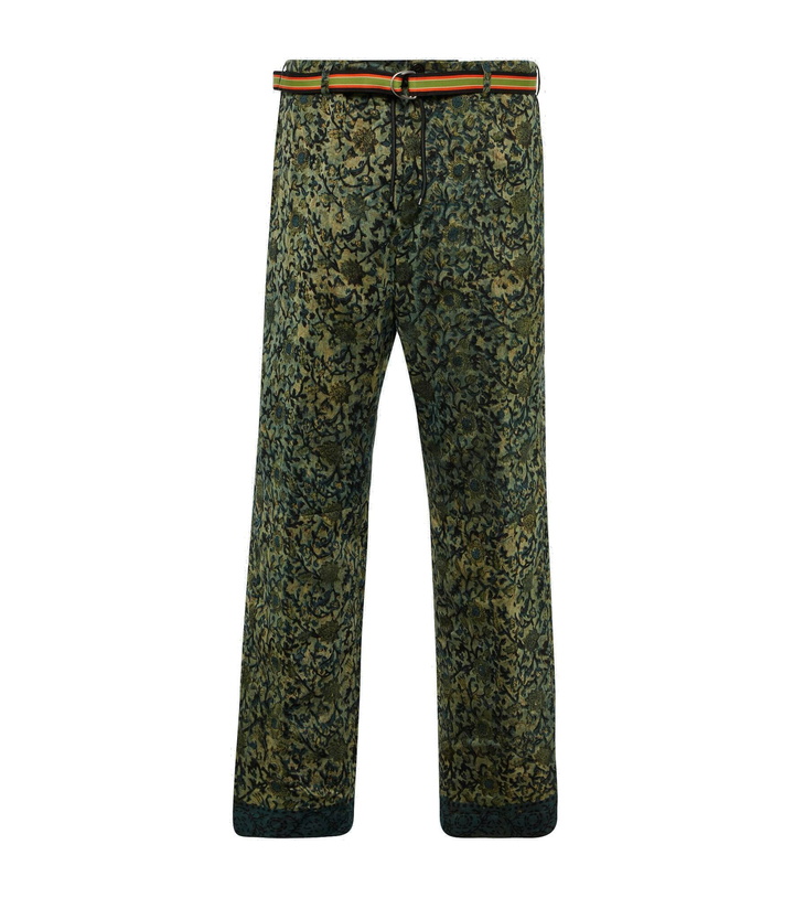 Photo: Dries Van Noten - Printed straight cotton pants