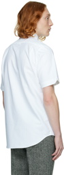 Thom Browne White Spread Collar Shirt