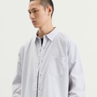 END. Fairways Long Sleeve Shirt in Ice Grey