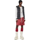 Rick Owens Moncler + Rick Owens Red Kilt Shorts