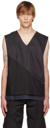 ænrmòus Black 'Asynmetrical But Symmetrical' Vest