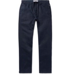 Orlebar Brown - Navy Wide-Leg Linen Drawstring Trousers - Men - Navy