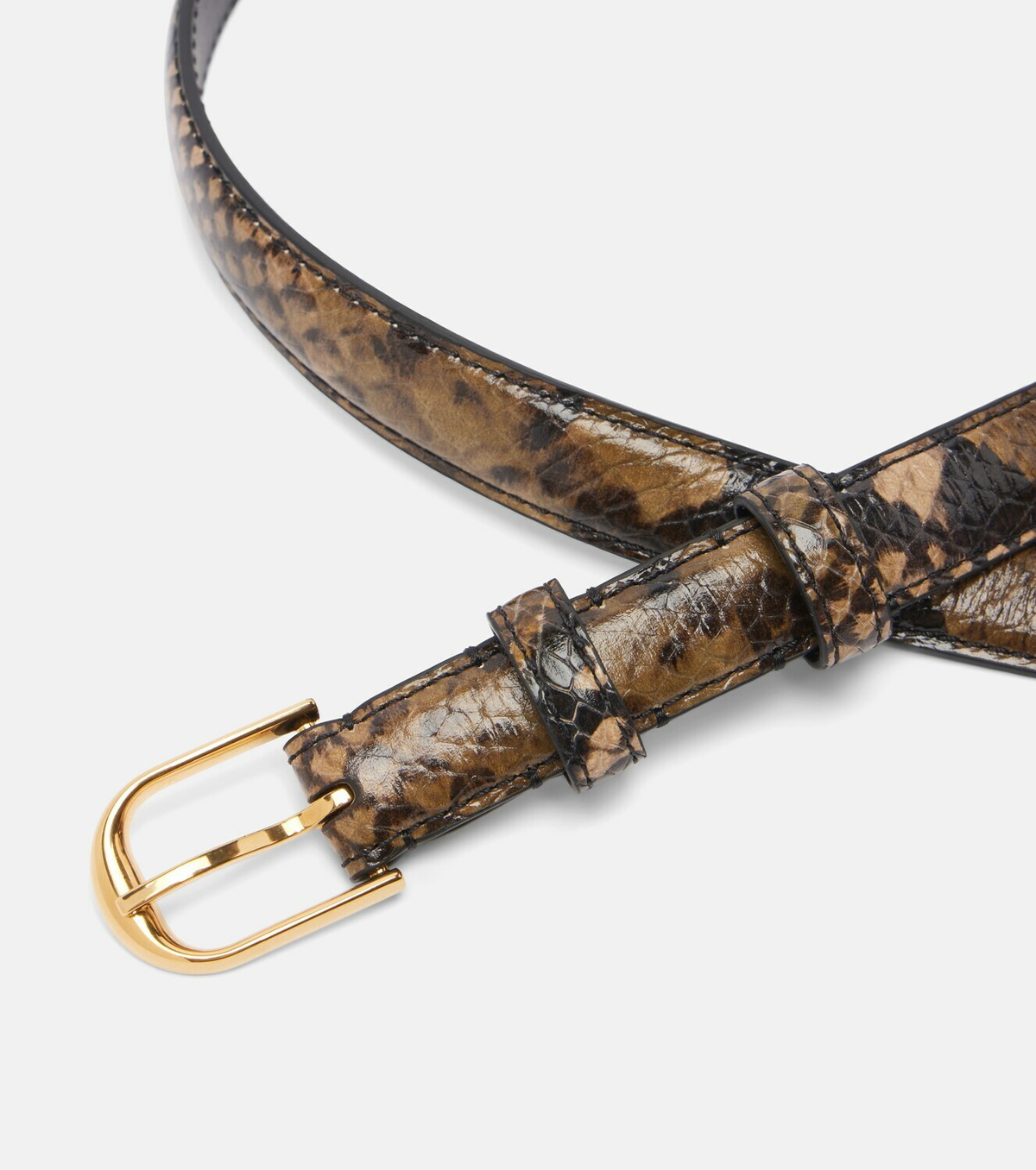 Nili Lotan Jane snake-effect leather belt