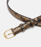 Nili Lotan Jane snake-effect leather belt