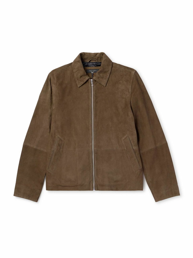 Photo: Rag & Bone - Melrose Suede Blouson Jacket - Brown