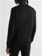 Balmain - Logo-Embroidered Cotton-Jersey Sweatshirt - Black