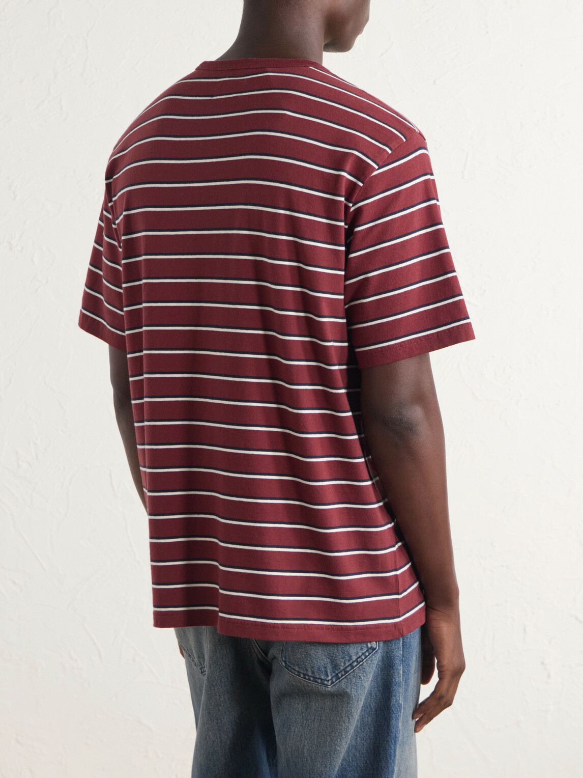 Aimé Leon Dore - Striped Cotton-Jersey T-Shirt - Red
