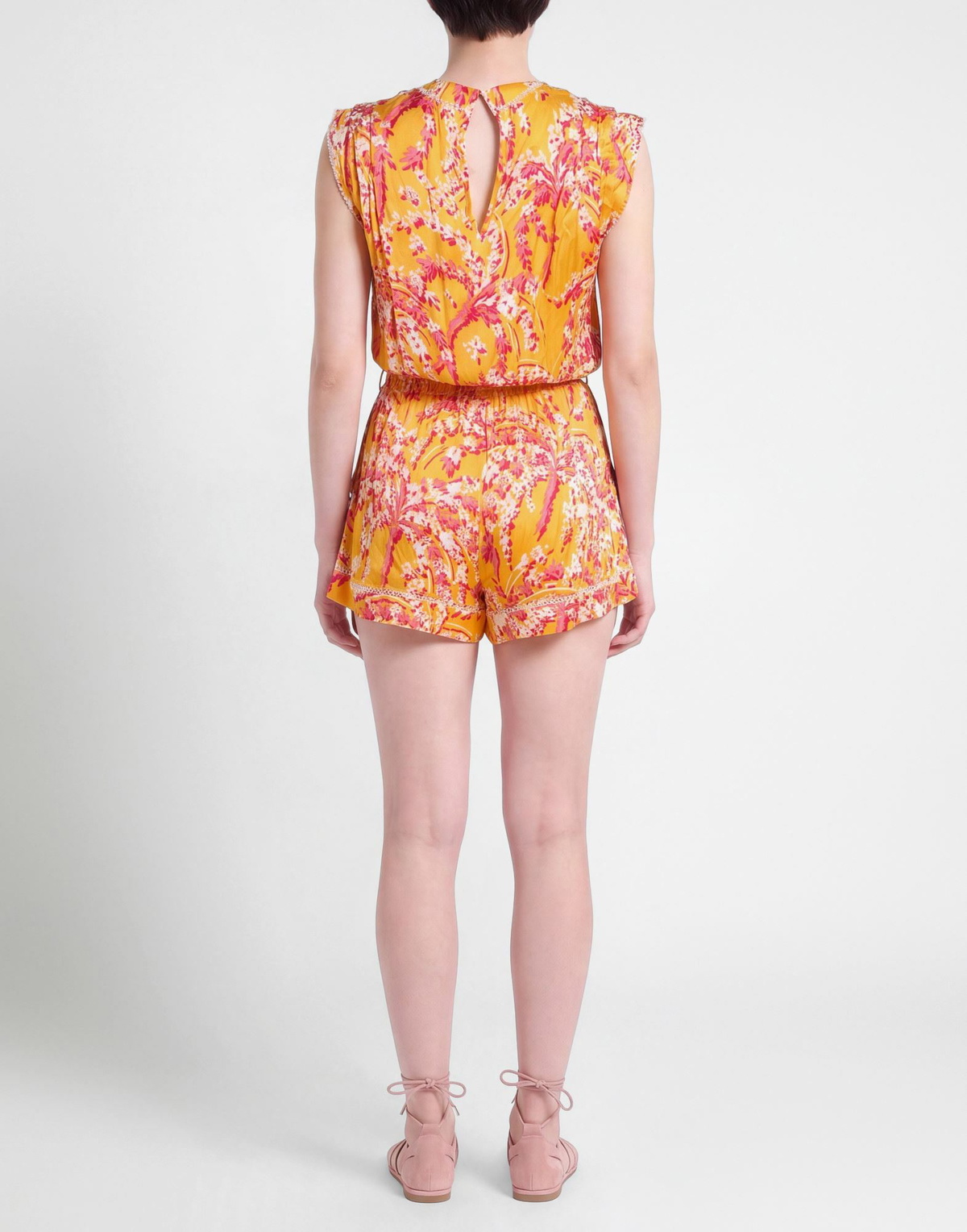 Poupette St Barth Womens Playsuit in Yellow