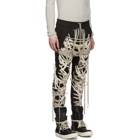 Rick Owens Black Mega Laced Cargo Trousers