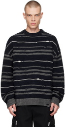 Juun.J Multicolor Crewneck Sweater