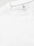BRUNELLO CUCINELLI - Slim-Fit Cotton-Jersey T-Shirt - White