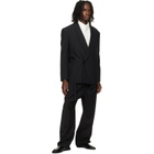 Fear of God Black Double-Breasted Shawl Collar Blazer