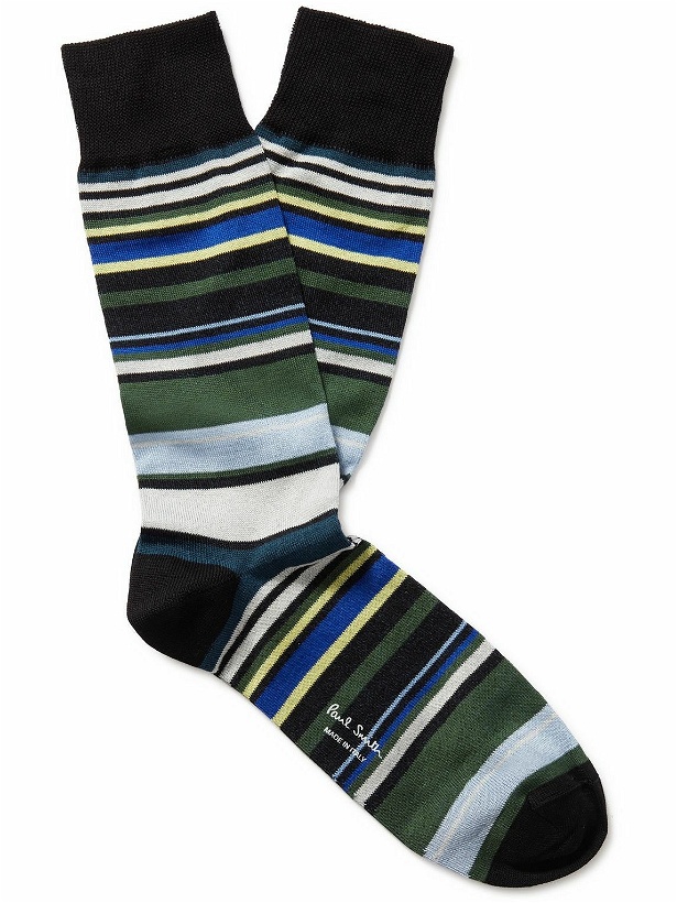 Photo: Paul Smith - Striped Cotton-Blend Socks