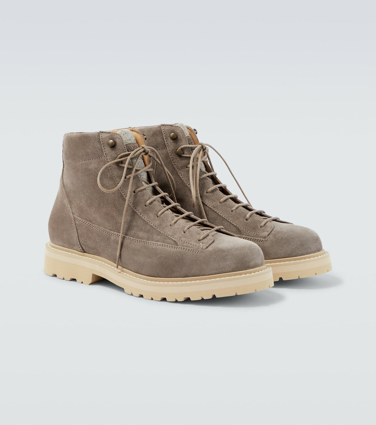 Mens Size 9 Tan Brunello Cucinelli Suede Chukka Boots Ankle Boots Italy Designer Brunello Cucinelli Suede ankle boots Brunello Cucinelli main image 3