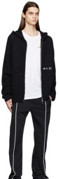 AMIRI Black Chunky Zip-Up Hoodie