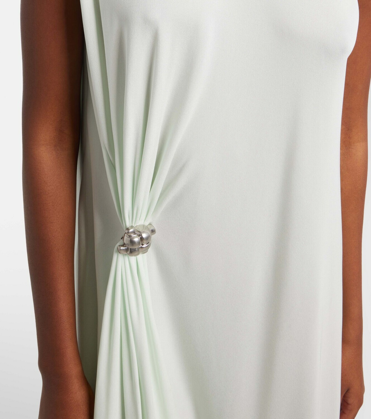 Bottega Veneta Knot gathered crêpe jersey midi dress