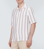 Brunello Cucinelli Striped linen shirt