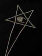 Rick Owens - Champion Basketball Logo-Embroidered Organic Cotton-Jersey Bodysuit - Black