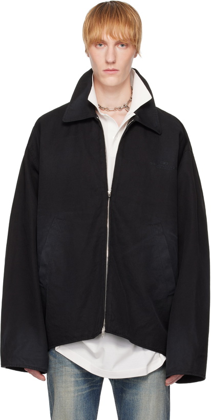 Photo: Balenciaga Black Zip-Up Jacket