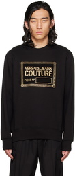 Versace Jeans Couture Black Piece Number Sweatshirt