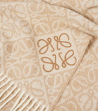 Loewe Anagram wool and cashmere scarf