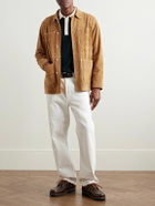 Drake's - Welder Suede Chore Jacket - Brown