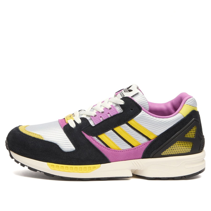 Photo: Adidas Men's Zx 8000 Mig Sneaker in Core Black/Semi Pulse Lilac/Light Yellow