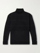S.N.S. Herning - Textured Virgin Wool Rollneck Sweater - Black