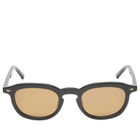 Le Specs Heart Throb Sunglasses in Black/Smoke Mono Polarized 