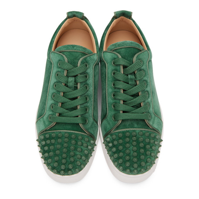 Christian Louboutin Louis Junior Spikes Sneakers Green