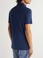 Kiton - Cotton and Cashmere-Blend Jersey Polo Shirt - Blue