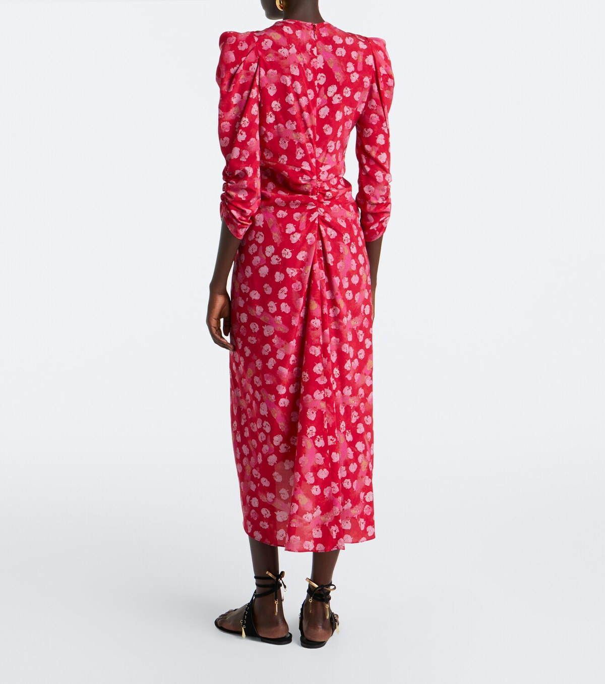 Isabel Marant Albini floral silk-blend midi dress
