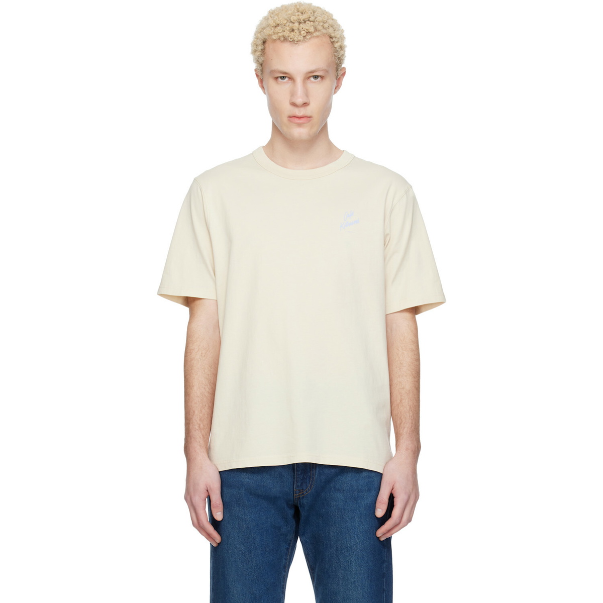 Maison Kitsuné Beige Summer Relax T-shirt