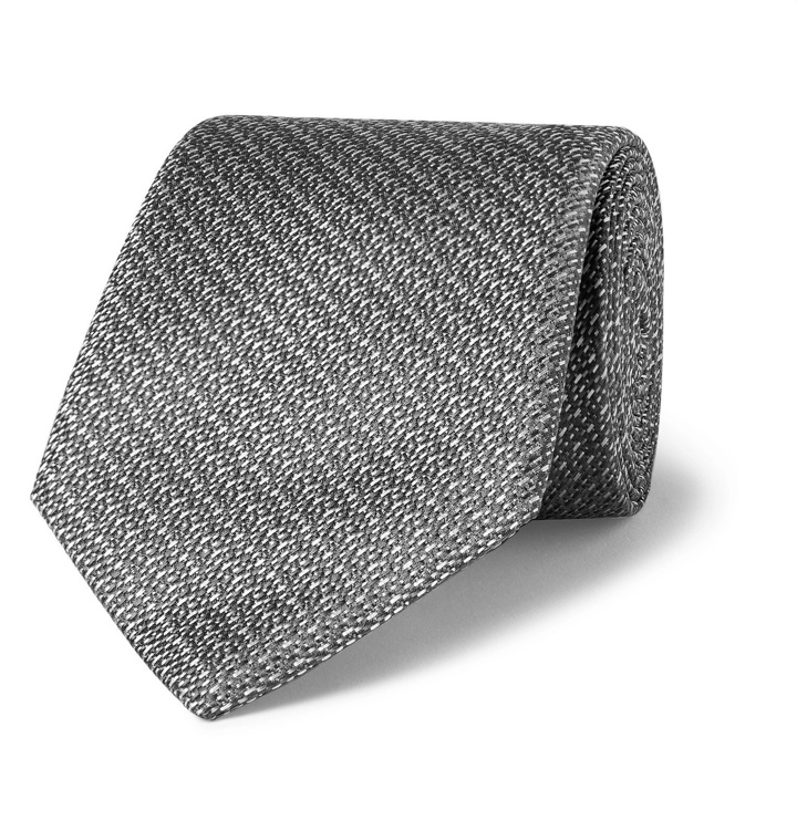 Photo: Canali - 8cm Silk-Jacquard Tie - Gray